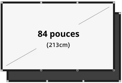 Écran de projection pliable (2 mètres) - Retroprojo